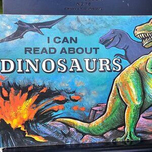 soft cover childrens book I Can Read About Dinosaurs by John Howard dated 1972